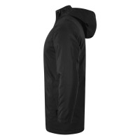 HILL, unisex fully zippered winter jacket, black