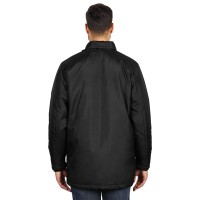 HILL, unisex fully zippered winter jacket, black