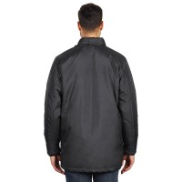 HILL, unisex fully zippered winter jacket, dark gray