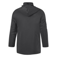 HILL, unisex fully zippered winter jacket, dark gray