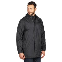 HILL, unisex fully zippered winter jacket, dark gray