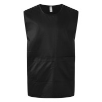GARSON, pullover apron, black