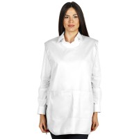 GARSON, pullover apron, white