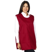 GARSON, pullover apron, burgundy