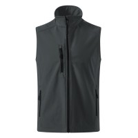 SKIPPER VEST, softshell bodywarmer, dark gray