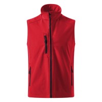 SKIPPER VEST, softshell bodywarmer, red