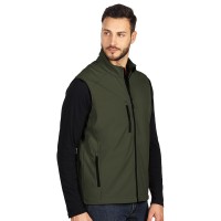 SKIPPER VEST, softshell bodywarmer, olive