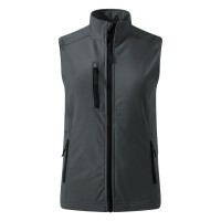SKIPPER VEST WOMEN, women's softshell bodywarmer, dark gray