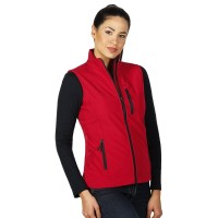 SKIPPER VEST WOMEN, women's softshell bodywarmer, red