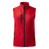 SKIPPER VEST WOMEN, women's softshell bodywarmer, red