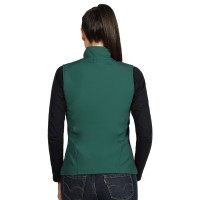 SKIPPER VEST WOMEN, women's softshell bodywarmer, green