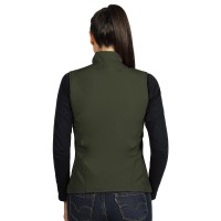 SKIPPER VEST WOMEN, women's softshell bodywarmer, olive