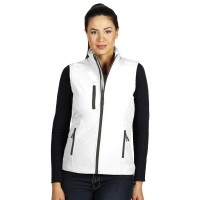 SKIPPER VEST WOMEN, women's softshell bodywarmer, white