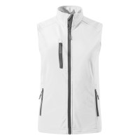 SKIPPER VEST WOMEN, women's softshell bodywarmer, white