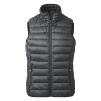 RINO VEST WOMEN, light padded bodywarmer, dark gray