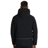 TROOPER, softshell jacket with detachable hood, black