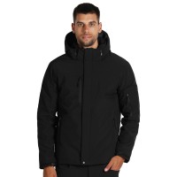 TROOPER, softshell jacket with detachable hood, black