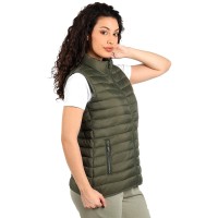 LIBERTY VEST WOMEN, light padded bodywarmer, olive