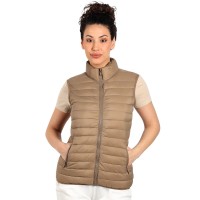 LIBERTY VEST WOMEN, light padded bodywarmer, light brown