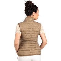 LIBERTY VEST WOMEN, light padded bodywarmer, light brown