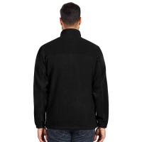POLARIS, unisex polar fleece sweatshirt, black