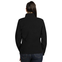 POLARIS LADY, women's polar fleece jacket/sweatshirt, black