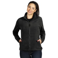 POLARIS LADY, women's polar fleece jacket/sweatshirt, dark gray