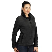 POLARIS LADY, women's polar fleece jacket/sweatshirt, dark gray