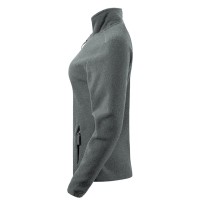POLARIS LADY, women's polar fleece jacket/sweatshirt, ash