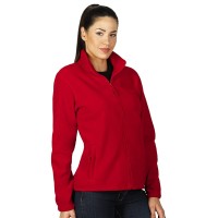 POLARIS LADY, women's polar fleece jacket/sweatshirt, red