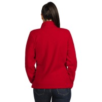 POLARIS LADY, women's polar fleece jacket/sweatshirt, red