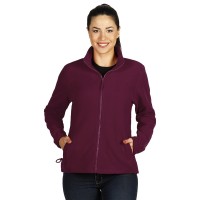 POLARIS LADY, women's polar fleece jacket/sweatshirt, burgundy