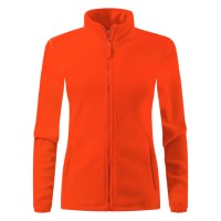 POLARIS LADY, women's polar fleece jacket/sweatshirt, orange