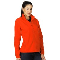 POLARIS LADY, women's polar fleece jacket/sweatshirt, orange