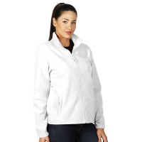POLARIS LADY, women's polar fleece jacket/sweatshirt, white
