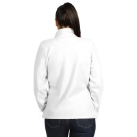 POLARIS LADY, women's polar fleece jacket/sweatshirt, white