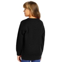SPRING KID, kids' sweatshirt, round neck, 280 g/m2, black