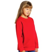 SPRING KID, kids' sweatshirt, round neck, 280 g/m2, red