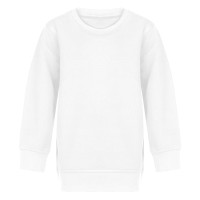 SPRING KID, kids' sweatshirt, round neck, 280 g/m2, white