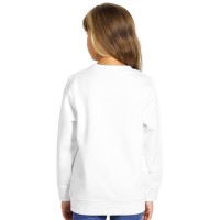 SPRING KID, kids' sweatshirt, round neck, 280 g/m2, white