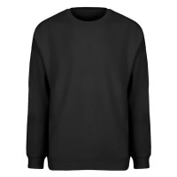 BIG, unisex crew neck organic cotton sweatshirt, 300 g/m2, black
