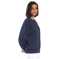 BIG, unisex crew neck organic cotton sweatshirt, 300 g/m2, blue