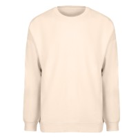 BIG, unisex crew neck organic cotton sweatshirt, 300 g/m2, light brown