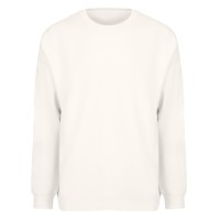 BIG, unisex crew neck organic cotton sweatshirt, 300 g/m2, off white