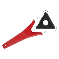 NORWAY, 3 in 1 scraper for snow and ice red