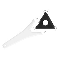 NORWAY, 3 in 1 scraper for snow and ice white