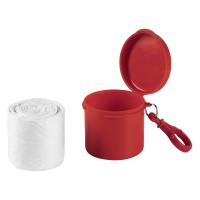 DRY, raincoat in a case, red