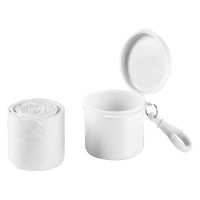 DRY, raincoat in a case, white