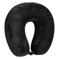 FLY, travel pillow made of memory foam, black
