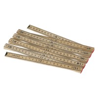 BAU, foldable ruler, 2 m, beige